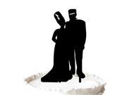 Bride and Groom in Specail Dress Wedding Cake Topper for Anniversary Day Cake Topper