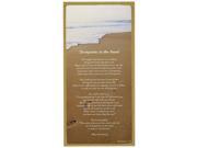 Enterprises 5 x 10 Footprints in the Sand Wooden Sign