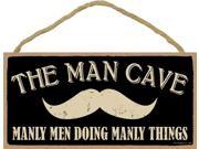 The man cave mustache image manly men doing manly things 5 x 10 primitive wood plaque sign