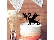 Unique Dragon Fairy Silhouette Cake Topper for Wedding Decor