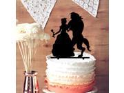 Unique Beautiful Bride and Groom Silhouette Wedding Cake Topper Custom Cake Topper