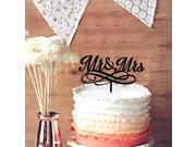 Personalized Script Mr Mrs Wedding Anniversary Party Cake Topper