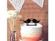 Sweet Love 2 Birds Wedding Cake Topper Heart Design Rustic Cake Topper