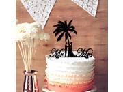 Wedding Cake Topper Silhouette Groom and Bride Mrs Mr Monogram Cake Topper Married Under Big Tree Scene Cake Topper