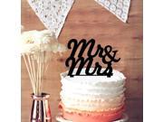 Boldface Script Mr Mrs Personalized Wedding Party Cake Topper