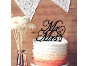 Cursive Mr Mrs Custom Wedding Acrylic Cake Topper