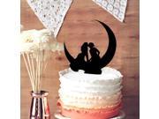 Lesbian Kissing on the Moon Wedding Cake Topper Same Sex Cake Topper for Wedding Decor Bride Bride Cake Topper