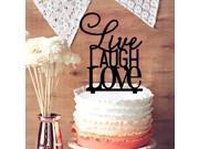 Live LAUGH LOVE Monogram Cake Topper Wedding Cake Topper for Cake Decoration