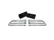 Dakota 4WD 2 Rear Suspension Lift Solid Cast Iron Blocks Extra Long 10.5 Square Leaf Spring Axle U Bolts