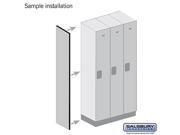 Salsbury 33335GRY Side Panel For 21 Inch Deep Designer Wood Locker Without Sloping Hood Gray