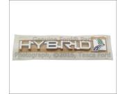 OEM Hybrid Script Rear Decklid Emblem Badge 2013 2014 Ford Fusion