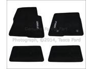 OEM Ebony Black 4 Piece Carpeted Floor Mats Set 2012 14 Ford F150 Super Cab