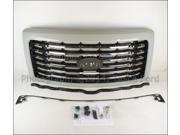 OEM Paint To Match W Chrome Bars Radiator Grille 2010 2012 Ford F150
