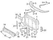 Mazda OEM Radiator Support Tie Bar GHP9 53 150
