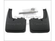 OEM Set Of 2 Rh Lh Black Moulded With Logo On Rear Mudflap Kit Ford F150