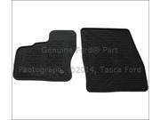 OEM 2 Front Black All Weather Floor Mats 2014 2015 Ford Transit Connect