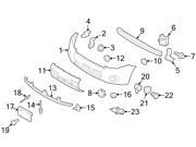 Ford OEM License Plate Bracket Screw W701850S307