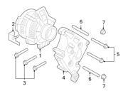 Ford OEM Alternator Bolt W709986S437