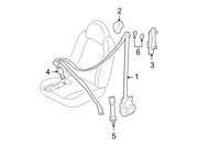 Ford OEM Seat Belt Receptacle 9L8Z7861203AA