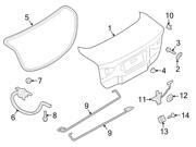 Ford OEM Deck Lid Stop Buffer DS7Z5843634A