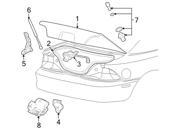 Ford OEM Deck Lid Seal 6R3Z6343720B