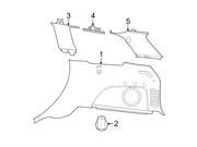 OEM Interior Quarter Panel Trim Panel 1GG60DX9AE