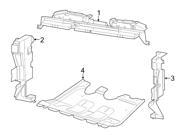 OEM Radiator Support Air Deflector #68207948AA OEM Radiator Support Air Deflector #68207948AA