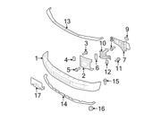 Ford OEM Bumper Face Bar Mount Bolt #W505444S439 Ford OEM Bumper Face Bar Mount Bolt #W505444S439