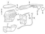 Mopar OEM Air Cleaner Bracket #68065531AD Mopar OEM Air Cleaner Bracket #68065531AD