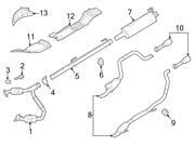 Mopar OEM Exhaust Pipe #55398332AH Mopar OEM Exhaust Pipe #55398332AH