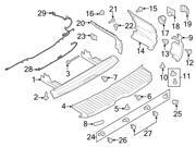 Ford OEM Bumper Cover Nut #CV6Z17C756B Ford OEM Bumper Cover Nut #CV6Z17C756B