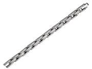 Stainless Steel Mens Brushed and Polished Bracelet 8 Inches