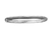 Hinged Bangle in Sterling Silver 5.0mm