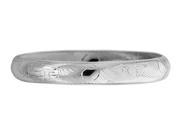 Hinged Bangle in Sterling Silver 10.25mm
