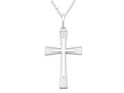 Cross Pendant Necklace in Sterling Silver with Chain