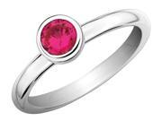Created Ruby Ring 2 3 Carat ctw in Sterling Silver