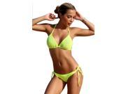 UjENA Neon Lemon Lime Topless Bikini Bottom Only Medium