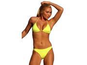 UjENA Neon Lemon Lime Brazilian Bikini Top Only