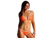 UjENA Neon Orange Outline Bikini Bottom Only
