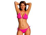 UjENA Neon Magenta Ruffle Bikini Top Bottom or Set