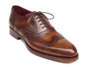 Paul Parkman Men s Wingtip Oxford Goodyear Welted Tobacco Shoes Id 027