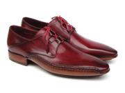 Paul Parkman Men s Ghillie Lacing Side Handsewn Burgundy Leather Dress Shoes Id 022