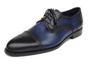 Paul Parkman Men s Leather Parliament Blue Derby Shoes Id 046