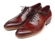 Paul Parkman Men s Side Handsewn Split Toe Burgundy Oxfords Shoes Id 054