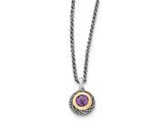 Sterling Silver w/14k Amethyst Necklace Sterling Silver w/14k Amethyst Necklace