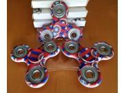 4 PACK - American Flag - Captain America - Tri Spinner Fidget Spinner Hand Spinner Finger Spinner Red Blue Stars Stripes Anxiety & Stress Relief Toy