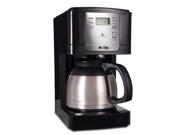 Mr. Coffee® Advanced Brew 8 Cup Programmable Coffee Maker with Thermal Carafe Black Chrome JWTX85