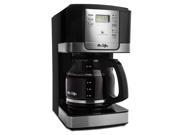 Mr. Coffee® Advanced Brew 12 Cup Programmable Coffee Maker Black Stainless Steel Accents JWX27 RB