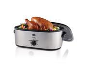 Oster® 20 Quart Roaster Oven with Defrost and Self Basting Lid Stainless Steel Finish CKSTRS20 SBDW