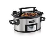 Crock Pot® One Handed Portable Slow Cooker with Programmable Countdown Controller 6Qt SCCPVC600EC S